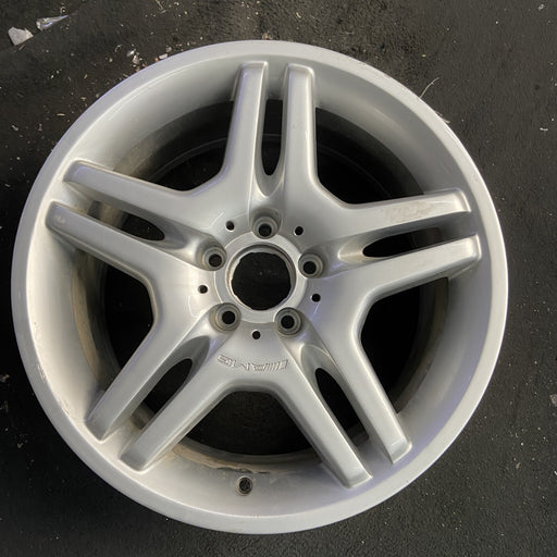 18" MERCEDES CL-CLASS 03-05 215 Type; CL55, 18x9 Original OEM Wheel Rim - Angle View