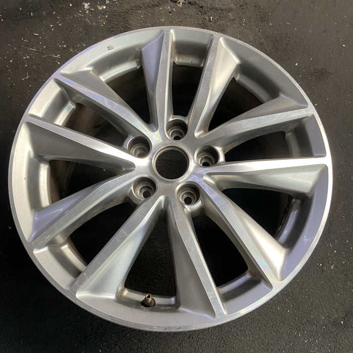 17" INFINITI Q50 14-15 17x7.5 , , narrow spoke width Original OEM Wheel Rim - Side Profile