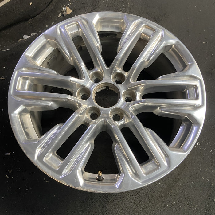 20" YUKON 21 20x9, , polished, opt NZG Original OEM Wheel Rim - Side Profile