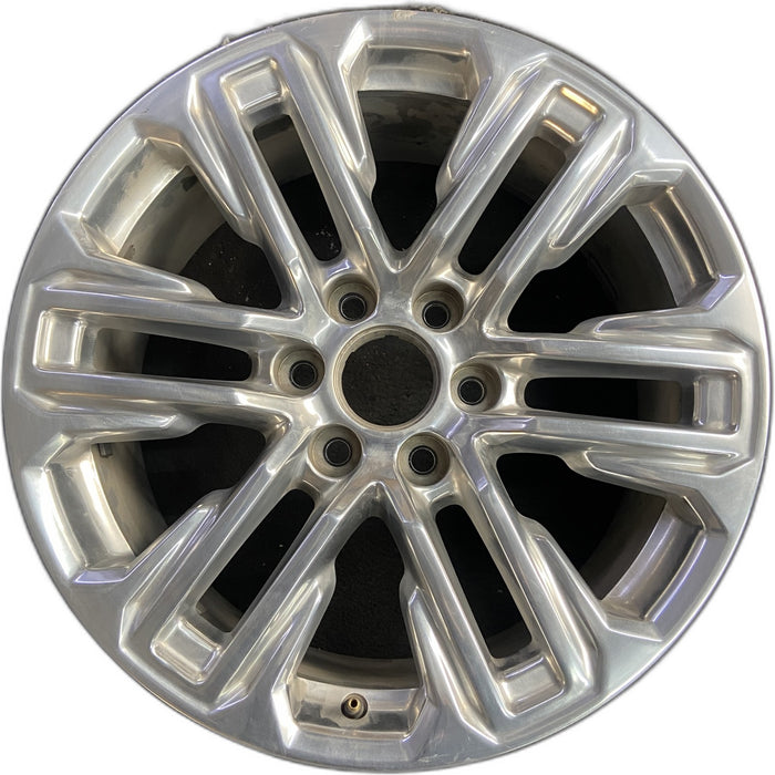 20" YUKON 21 20x9, , polished, opt NZG Original OEM Wheel Rim - Front View