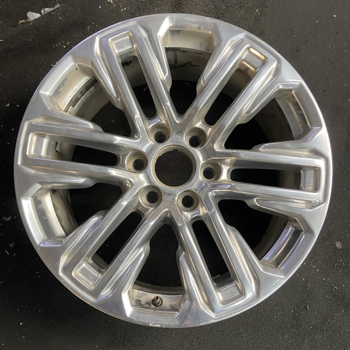 20" YUKON 21 20x9, , polished, opt NZG Original OEM Wheel Rim - Side Profile
