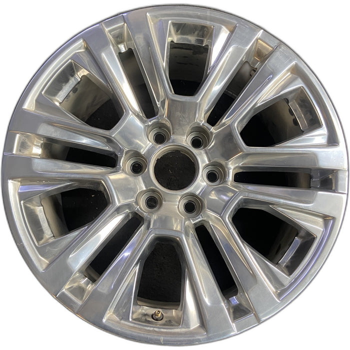 20" SIERRA 1500 PICKUP 19 , 20x9, 12 spoke, V spoke, opt RTL Original OEM Wheel - Front View