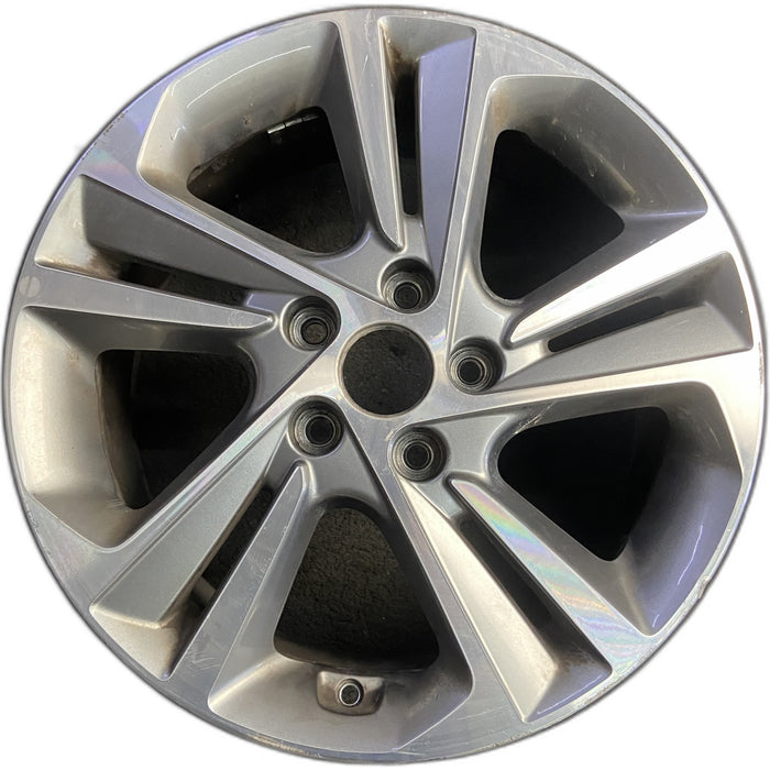 17" ELANTRA 17 17x7 , Sdn Original OEM Wheel Rim - Front View