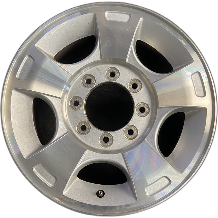 18" FORD F250SD PICKUP 09-10 18x8 , 5 spoke, aluminum, Original OEM Wheel Rim - Front View