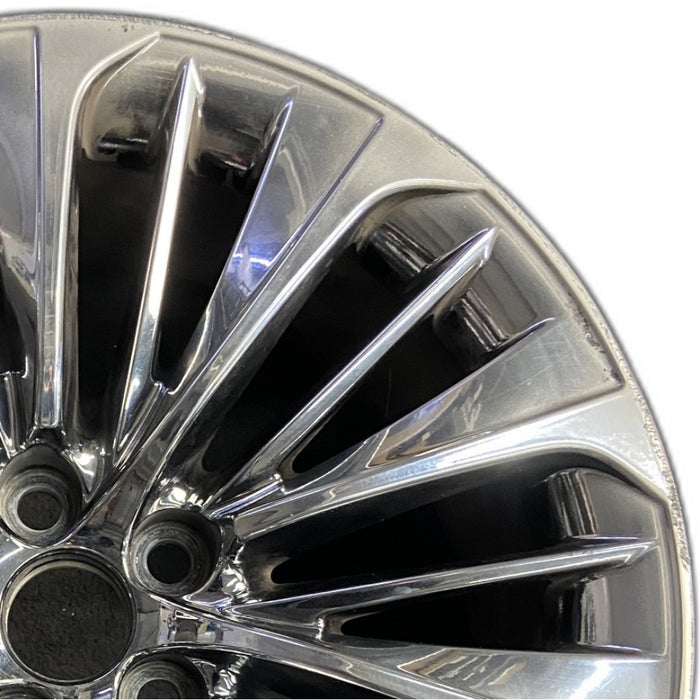 20" LS500 18-21 alloy 20x8.5 20 spoke Original OEM Wheel Rim - Side Profile