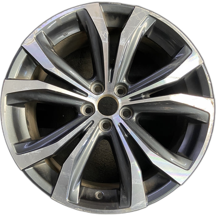 20" LEXUS RX350 16-19 20x8 , 10 spoke, V spoke Original OEM Wheel Rim - Front View