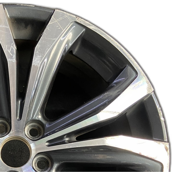 20" LEXUS RX350 16-19 20x8 alloy 10 spoke V spoke Original OEM Wheel Rim - Side Profile