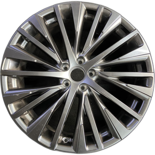 21" LEXUS RX350 23-25 21x8, 20 spoke, silver Original OEM Wheel Rim - Front View