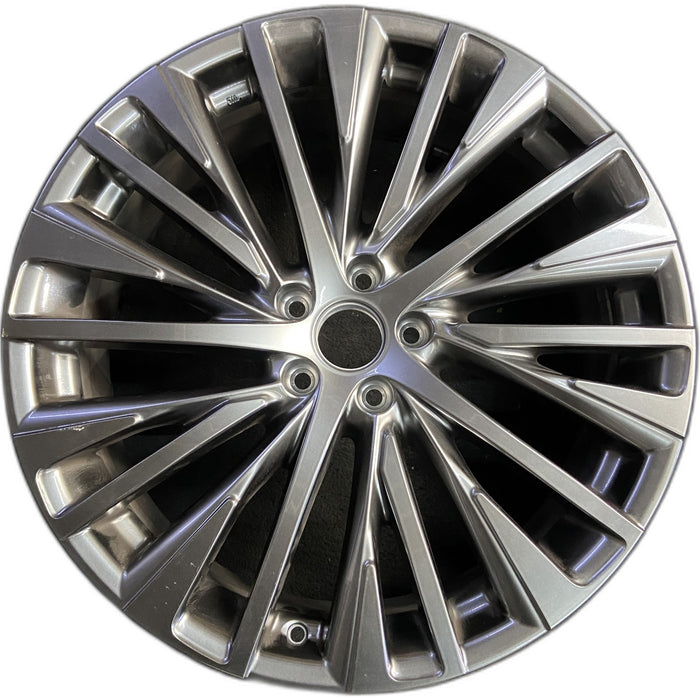21" LEXUS RX350 23-25 21x8, 20 spoke, silver Original OEM Wheel Rim - Front View