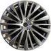 21" LEXUS RX350 23-25 21x8, 20 spoke, silver Original OEM Wheel Rim - Front View
