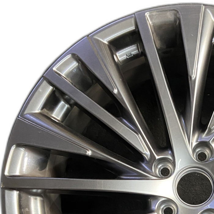 21" LEXUS RX350 23-25 21x8 20 spoke silver Original OEM Wheel Rim - Angle View