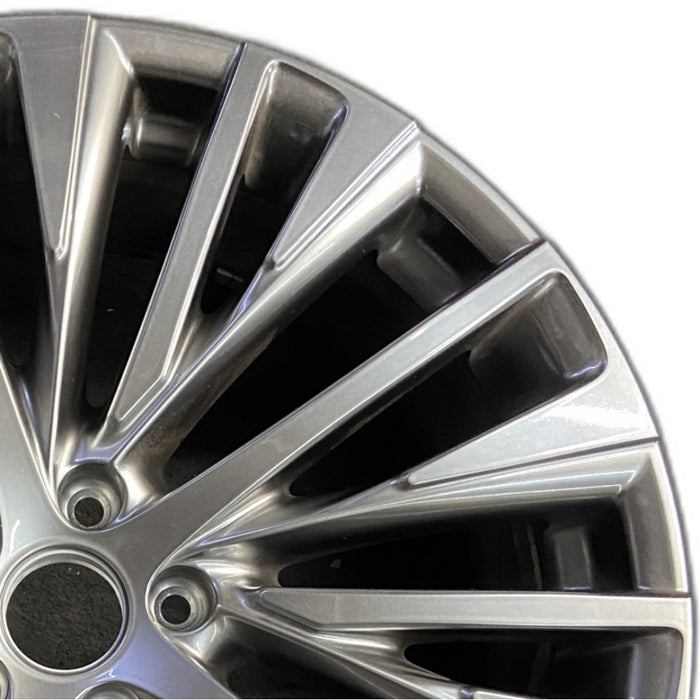 21" LEXUS RX350 23-25 21x8 20 spoke silver Original OEM Wheel Rim - Side Profile