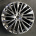 21" LEXUS RX350 23-25 21x8, 20 spoke, silver Original OEM Wheel Rim - Angle View
