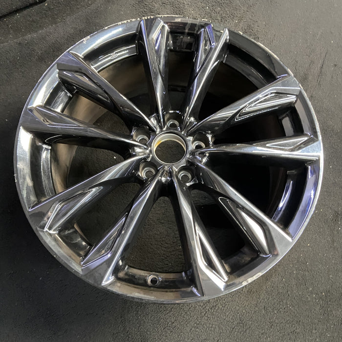19" LEXUS IS300 24-25 19x8.5 , 5 split spoke Original OEM Wheel Rim - Side Profile