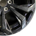 18" RAV4 22 18x7 alloy 5 spoke split spoke black Original OEM Wheel Rim - Close-Up Detail