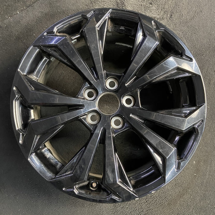 18" RAV4 22 18x7 alloy 5 spoke split spoke black Original OEM Wheel Rim - Additional View