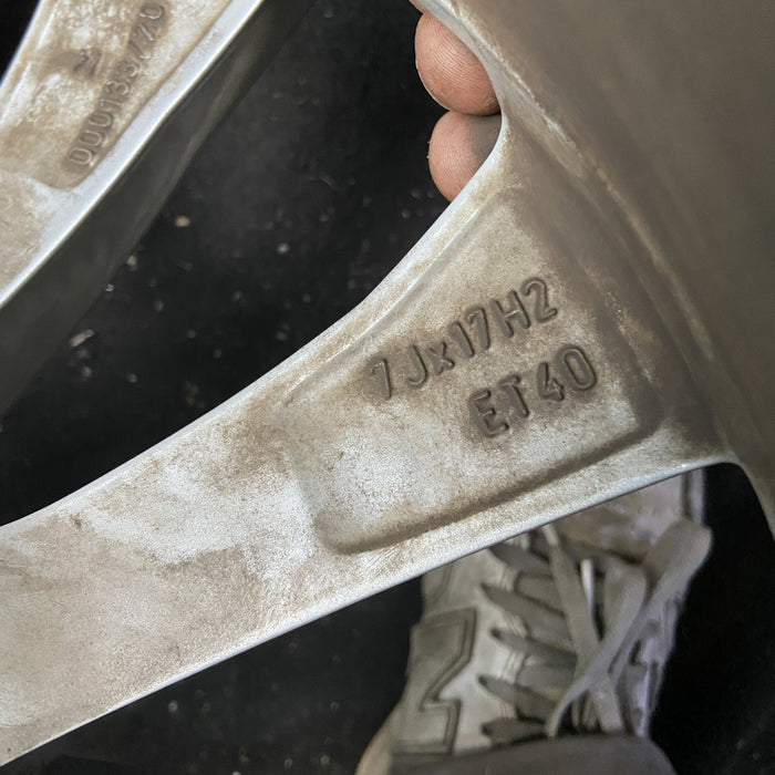 17" TIGUAN 18 17x7 , , split spoke Original OEM Wheel Rim - Back View
