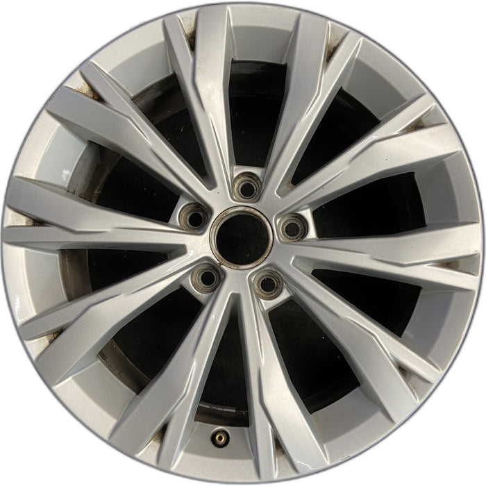 17" TIGUAN 18 17x7 , , split spoke Original OEM Wheel Rim - Front View