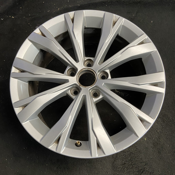 17" TIGUAN 18 17x7 , , split spoke Original OEM Wheel Rim - Side Profile