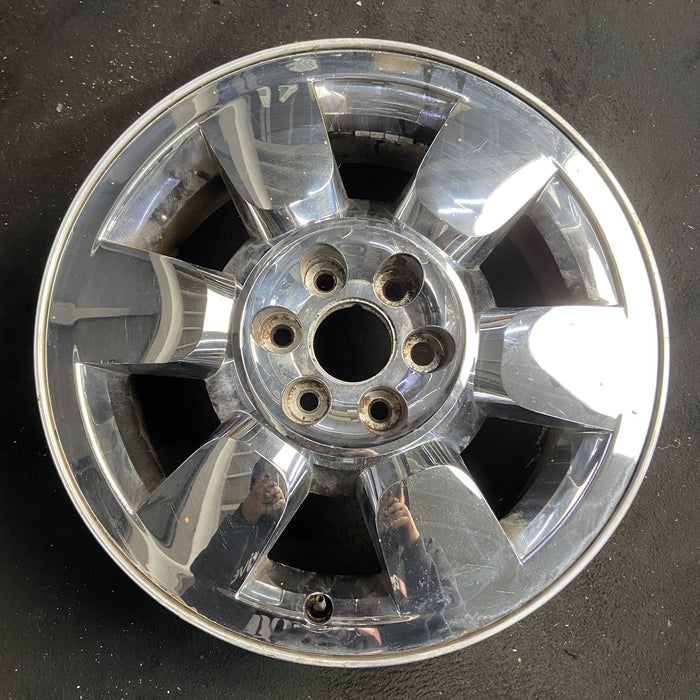 20" SIERRA 1500 PICKUP 09-11 20x8.5, 6 spoke, chrome, flat faced spoke, - Angle View