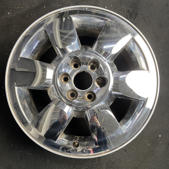 20" SIERRA 1500 PICKUP 09-11 20x8.5, 6 spoke, chrome, flat faced spoke, - Angle View