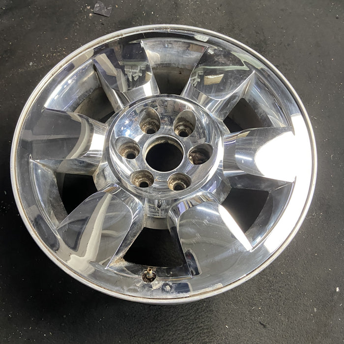 20" SIERRA 1500 PICKUP 09-11 20x8.5, 6 spoke, chrome, flat faced spoke, - Side Profile