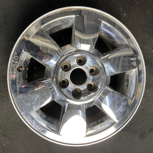 20" SIERRA 1500 PICKUP 09-11 20x8.5, 6 spoke, chrome, flat faced spoke, - Angle View