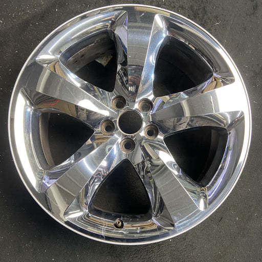 20" CHALLENGER 11-12 20x8, , chrome clad, lug nut centered between spokes - Angle View