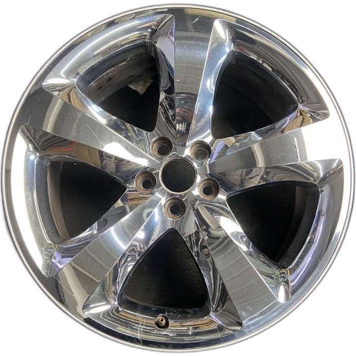 20" CHALLENGER 11-12 20x8, , chrome clad, lug nut centered between spokes - Front View