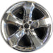 20" CHALLENGER 11-12 20x8, , chrome clad, lug nut centered between spokes - Front View