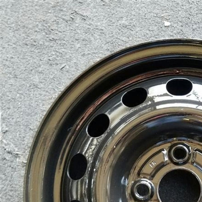 14" CIVIC 92 14x5 steel Htbk Si black Original OEM Wheel Rim - Side Profile