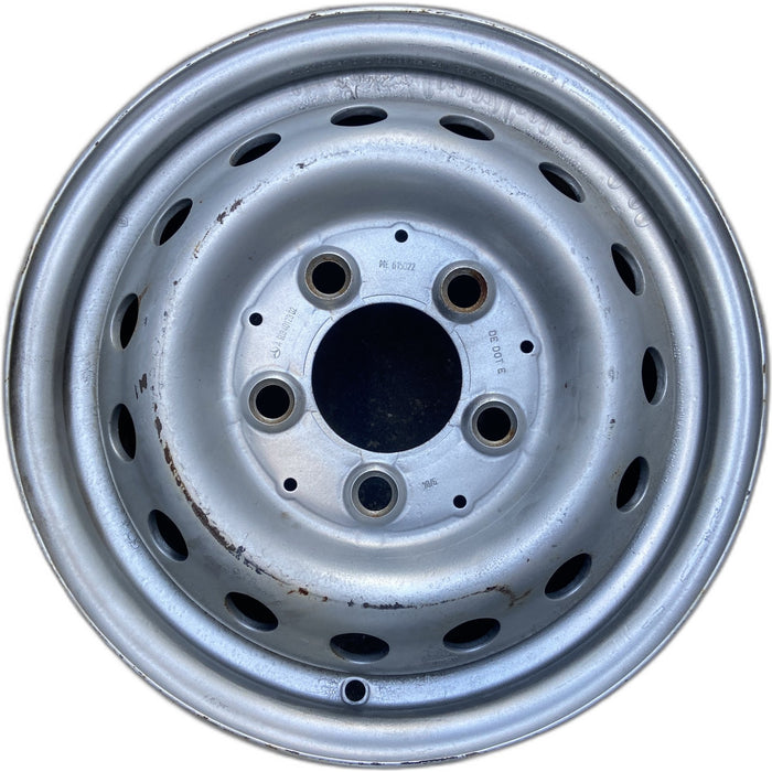 16" SPRINTER 2500 02-06 16x6, steel, 140" WB Original OEM Wheel Rim - Front View