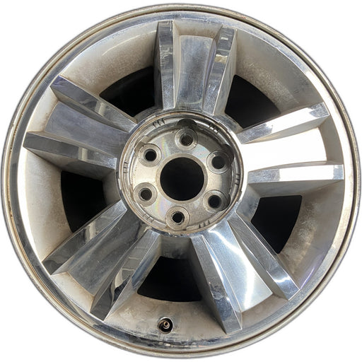 20" AVALANCHE 1500 09-10 20x8.5, 5 spoke, covered lug nuts, grooved spoke - Front View