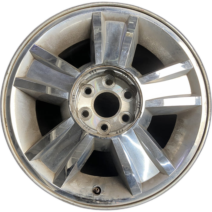 20" AVALANCHE 1500 09-10 20x8.5, 5 spoke, covered lug nuts, grooved spoke - Front View
