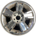 20" AVALANCHE 1500 09-10 20x8.5, 5 spoke, covered lug nuts, grooved spoke - Front View