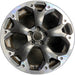 17" XV CROSSTREK 21 17x7 alloy machined face dark gray pockets outer machined - Front View