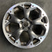 17" XV CROSSTREK 21 17x7 , machined face, dark gray pockets Original OEM Wheel - Angle View
