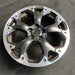 17" XV CROSSTREK 21 17x7 , machined face, dark gray pockets Original OEM Wheel - Side Profile