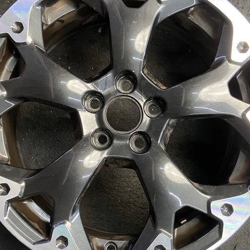 17" XV CROSSTREK 21 17x7 alloy machined face dark gray pockets outer machined - Angle View