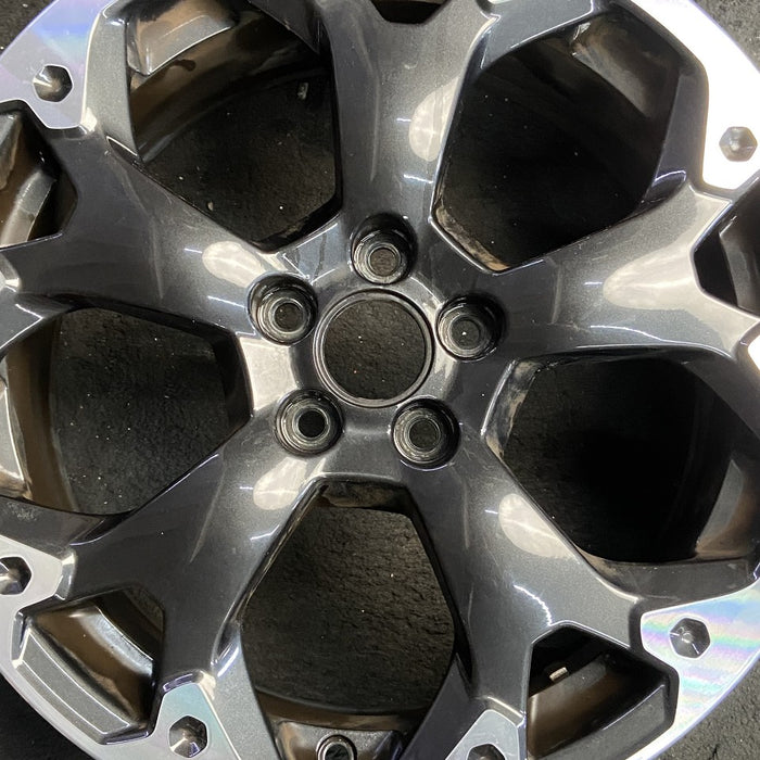 17" XV CROSSTREK 21 17x7 alloy machined face dark gray pockets outer machined - Angle View