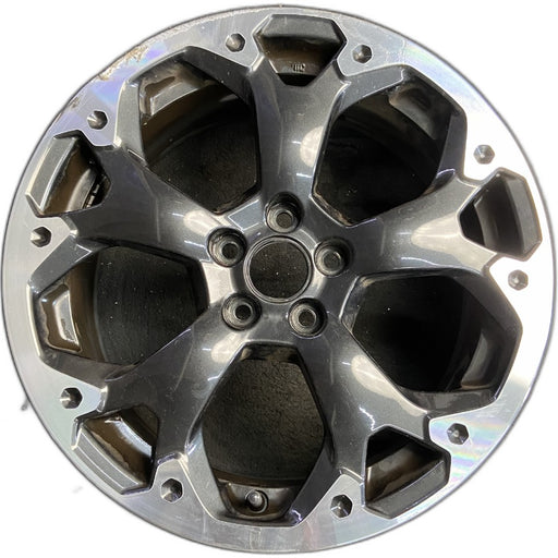 17" XV CROSSTREK 21 17x7 alloy machined face dark gray pockets outer machined - Front View