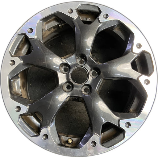 17" XV CROSSTREK 21 17x7 , machined face, dark gray pockets Original OEM Wheel - Front View