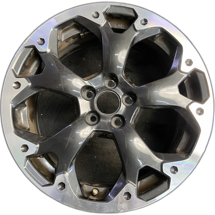 17" XV CROSSTREK 21 17x7 , machined face, dark gray pockets Original OEM Wheel - Front View