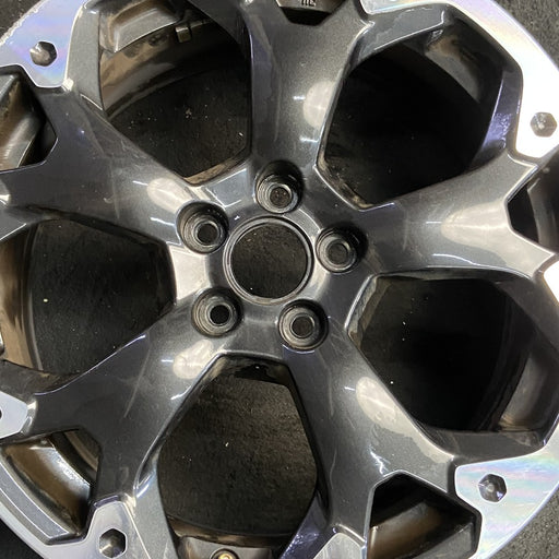 17" XV CROSSTREK 21 17x7 alloy machined face dark gray pockets outer machined - Angle View