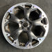 17" XV CROSSTREK 21 17x7 , machined face, dark gray pockets Original OEM Wheel - Angle View