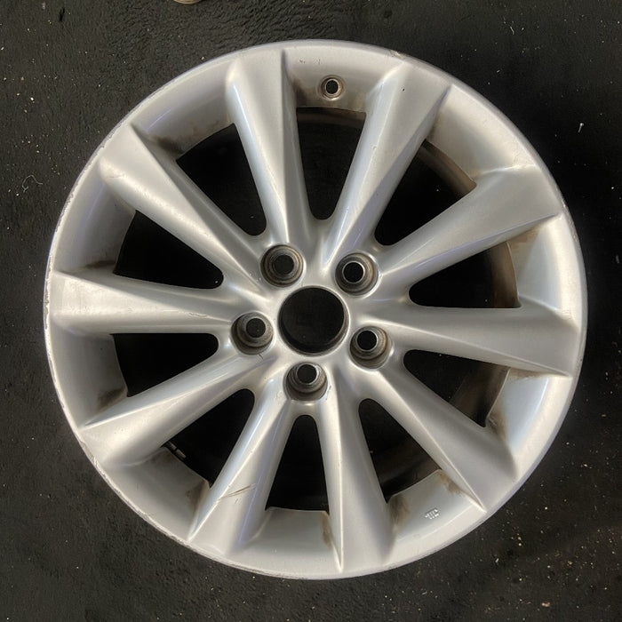 17" LEXUS IS250 09 17x8 alloy 10 spoke w/o chrome Original OEM Wheel Rim - Front View