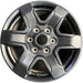 17" BRONCO 21-25 17x7.5, aluminum , gloss black Original OEM Wheel Rim - Front View