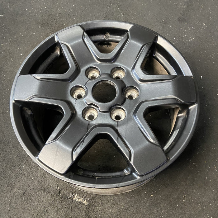 17" BRONCO 21-25 17x7.5, aluminum , gloss black Original OEM Wheel Rim - Close-Up Detail