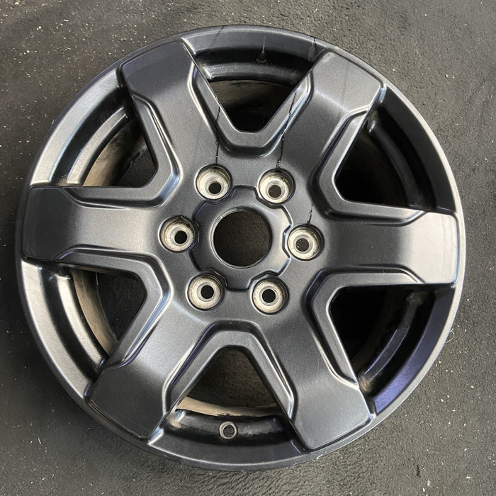 17" BRONCO 21-25 17x7.5, aluminum , gloss black Original OEM Wheel Rim - Angle View