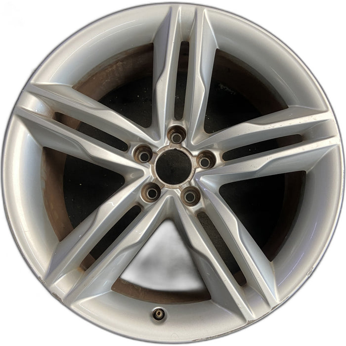 19" AUDI A5 08-09 19x8.5, 5 spoke, double spoke Original OEM Wheel Rim - Front View
